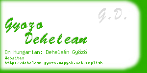 gyozo dehelean business card